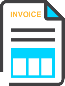 Automated PDF Invoicing Text Icon